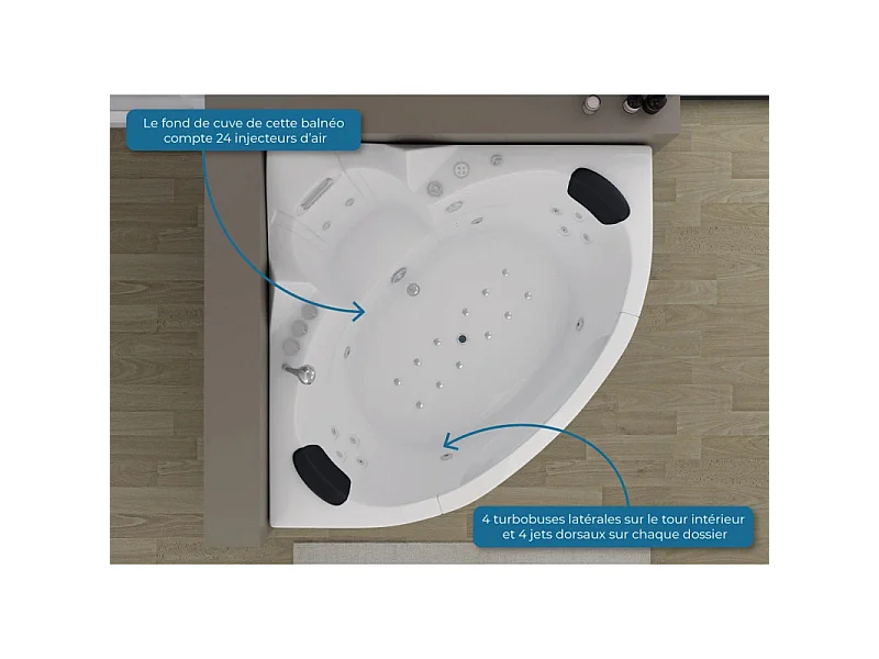 Baignoire balneo Seattle-S 26 jets Whirlpool