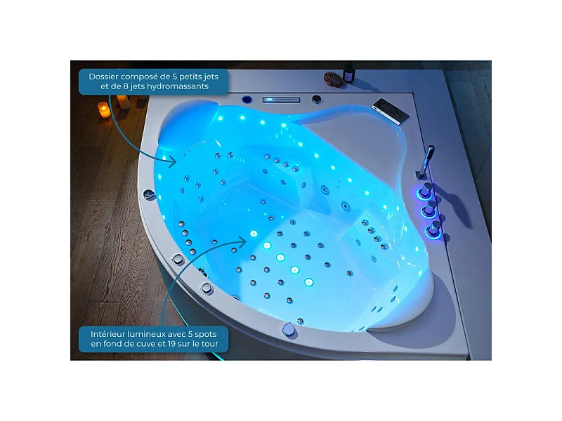 Baignoire balnéo Vesuve 81 jets Whirlpool
