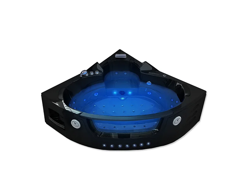 Baignoire balnéo Maeva Black 39 jets Whirlpool
