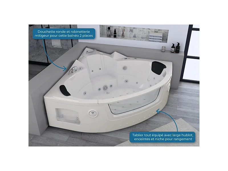 Baignoire balnéo Maeva 39 jets Whirlpool