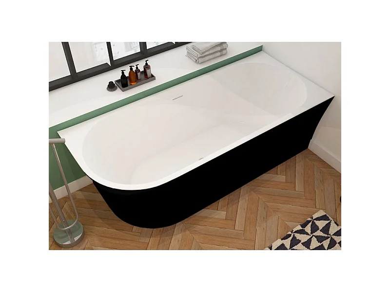 Baignoire îlot D-Sicilia Black - 1700 x 780 x 600 mm