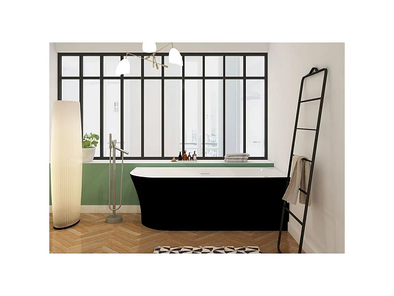Baignoire îlot D-Sicilia Black - 1700 x 780 x 600 mm