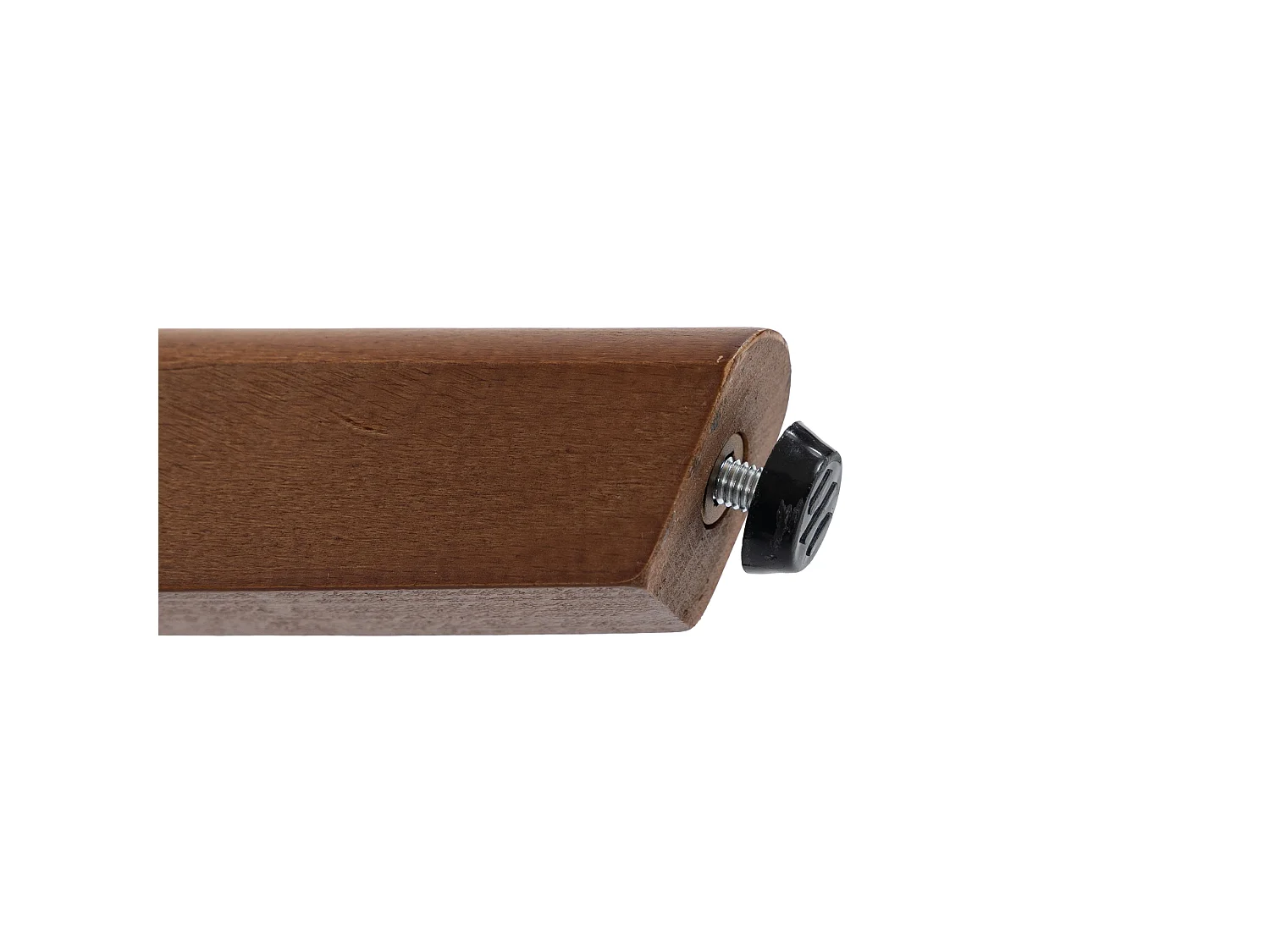 Set van 2 draaibare houten stoelen met gebogen rugleuningen - Bruine technische stof