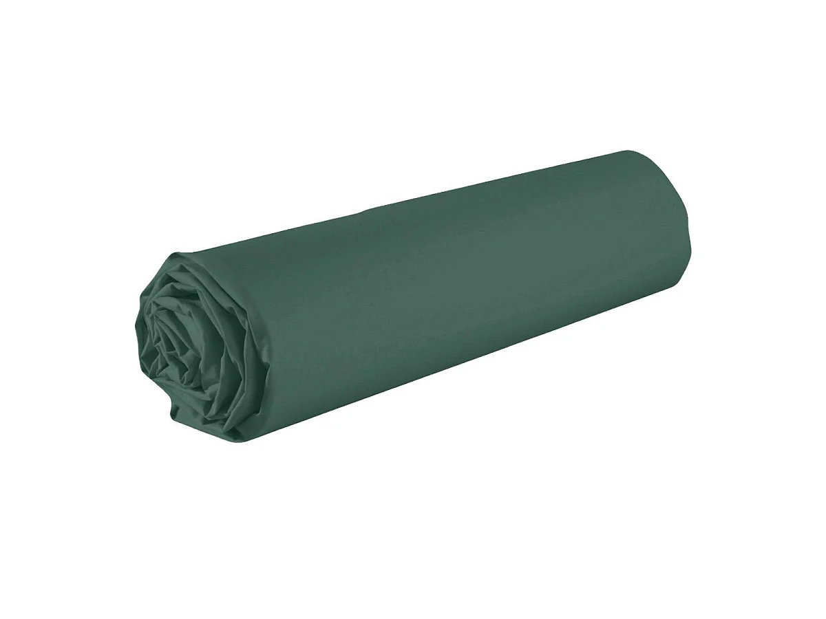 Drap housse 90x190 bonnet 35cm 100% coton canard - VITALIA