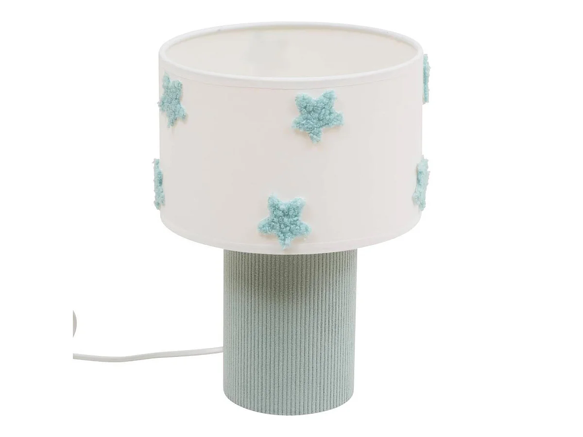 Lampe de Chevet Enfant "Mer" 28cm Blanc