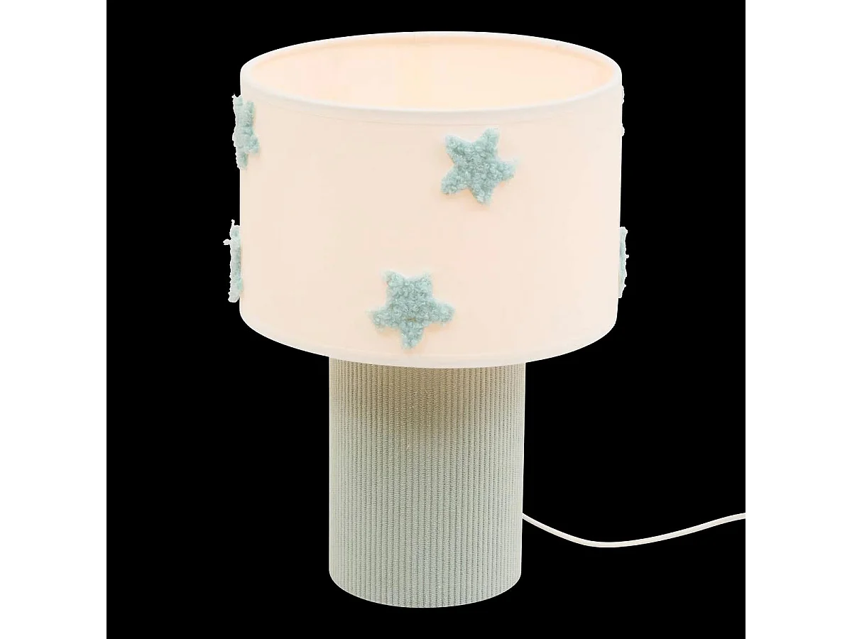 Lampe de Chevet Enfant "Mer" 28cm Blanc