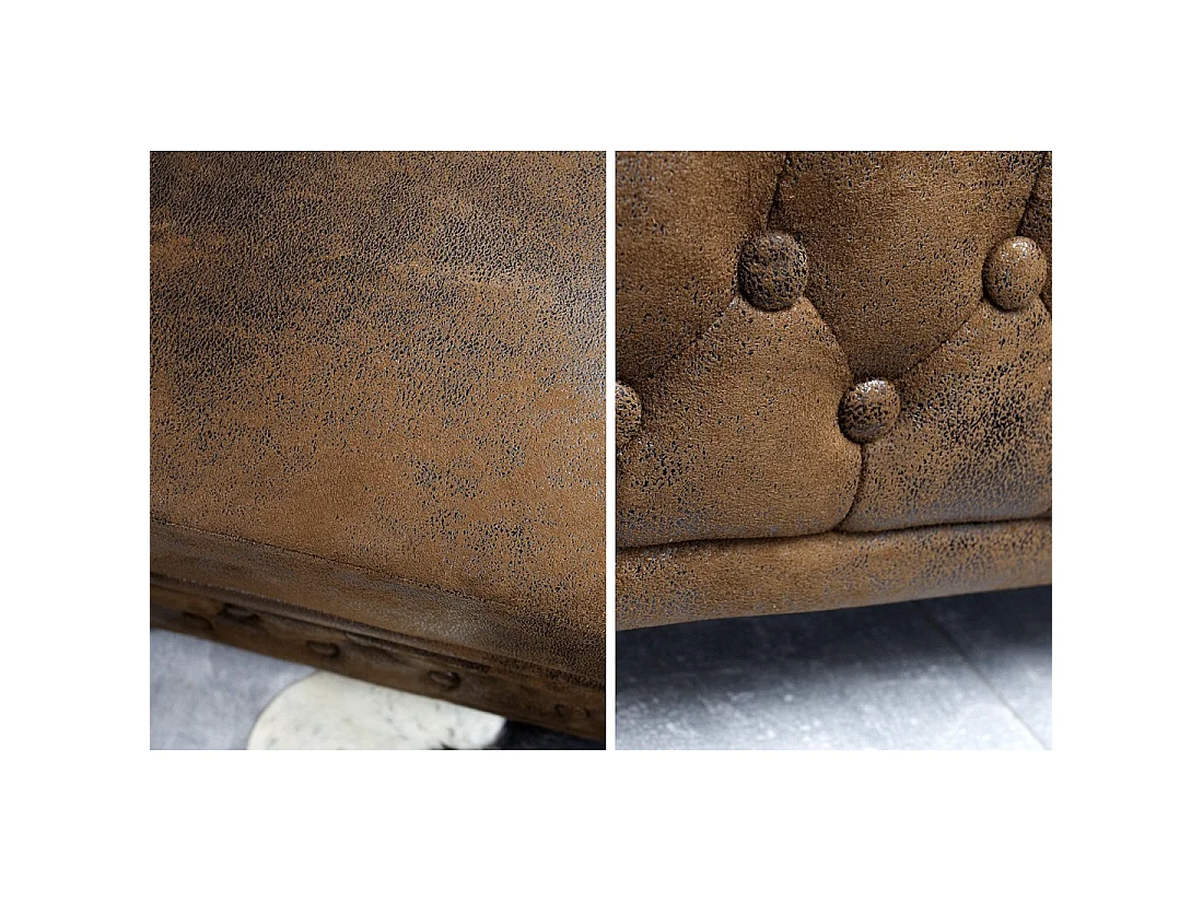 Fauteuil EDGAR – Marron – Style baroque