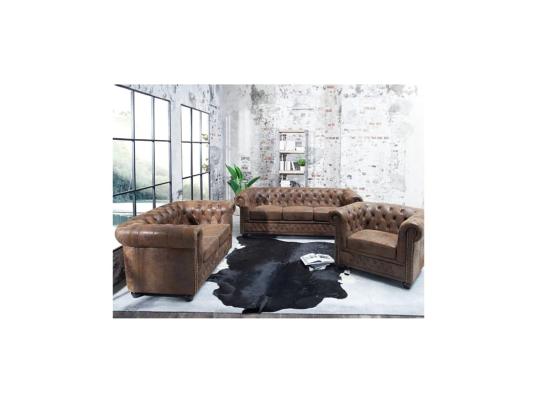 Fauteuil EDGAR – Bruin – Barokstijl