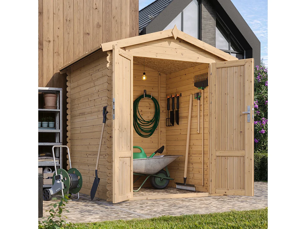 Abri de Jardin en Bois - 186x196xH218 cm / 2.82 m² - M320F1