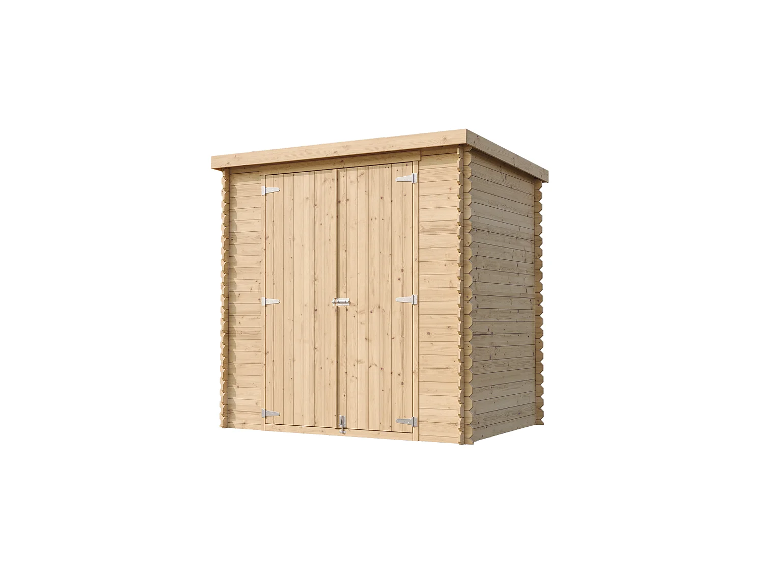 Abri de Jardin en Bois - 142x204xH200 cm / 2.22 m² - M311C1