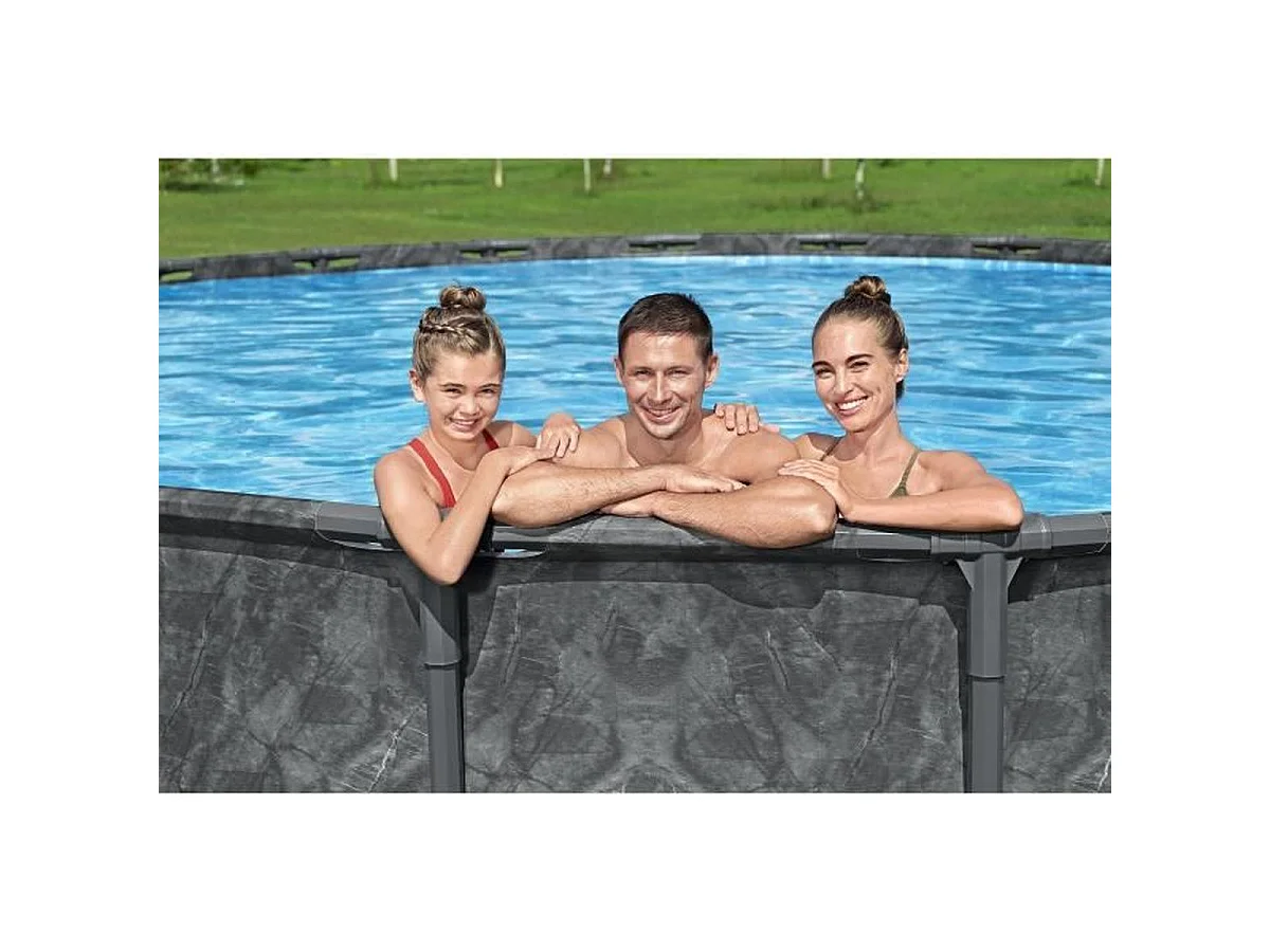 Piscine tubulaire ronde Bestway APX 365 6,10 x 1,32 m + Filtration + Accessoires