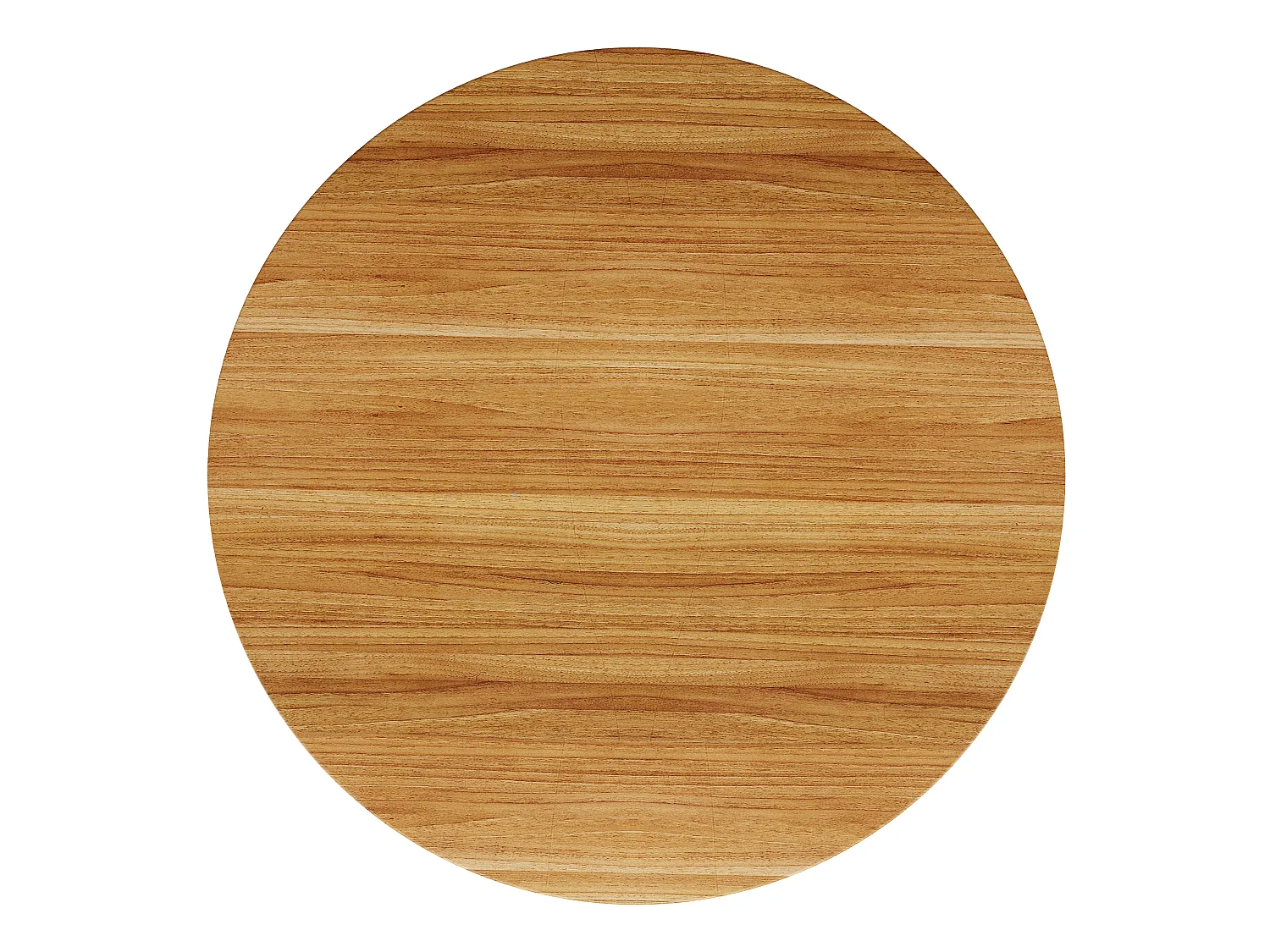 Table de Bar Ronde 60x60x91.6cm - avec porte coulissante et 4 étagères - Naturel