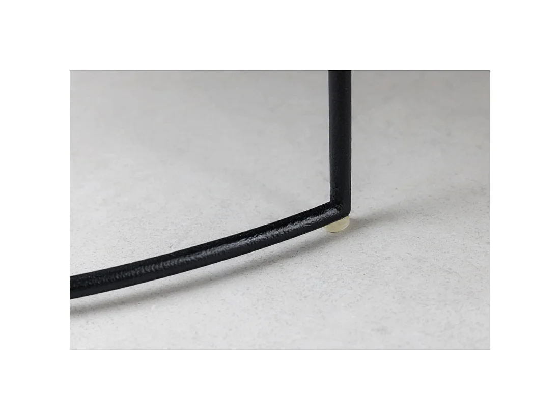 Tables basses gigognes VORTEX argentées aluminium – lot de 2 tables rondes design effet martelé