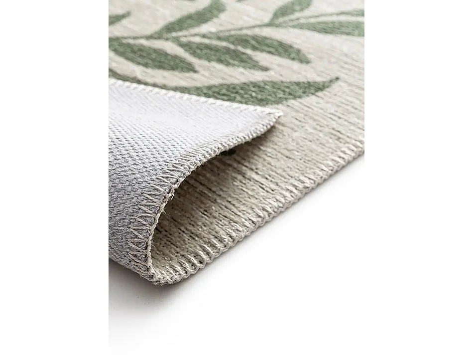 Tapis extérieur - motifs floraux - vert - 160 x 230 cm - LUA