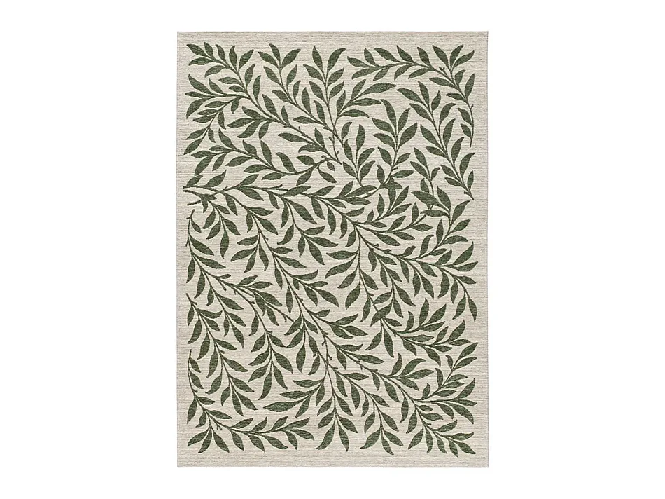 Tapis extérieur - motifs floraux - vert - 200 x 290 cm - LUA