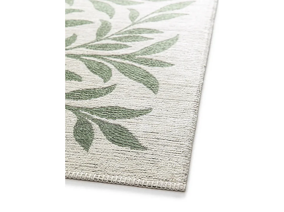 Tapis extérieur - motifs floraux - vert - 200 x 290 cm - LUA