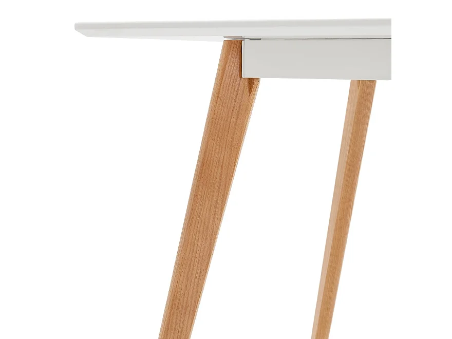 Table ou bureau design MARIUS blanc style scandinave