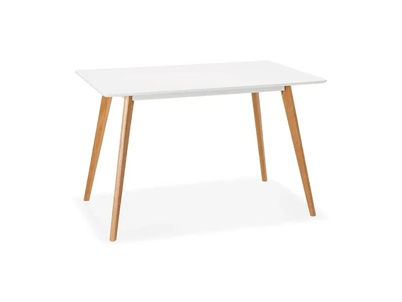Table ou bureau design MARIUS blanc style scandinave