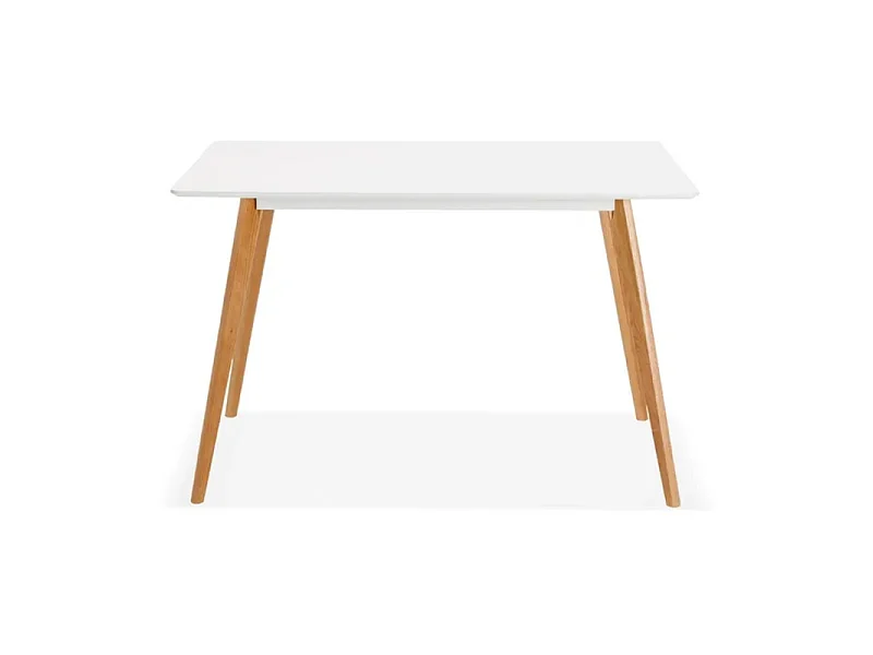 Table ou bureau design MARIUS blanc style scandinave