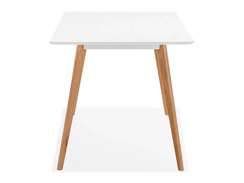 Table ou bureau design MARIUS blanc style scandinave