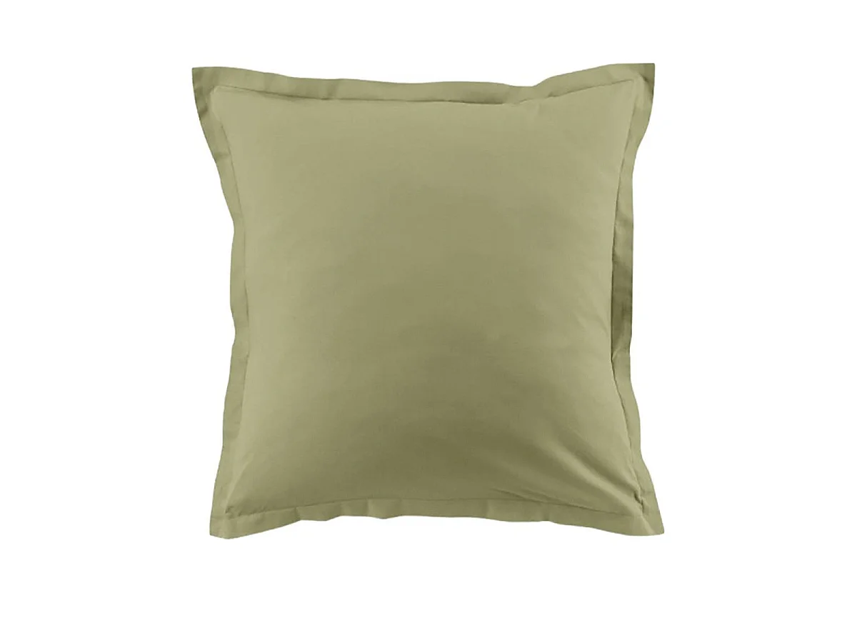 Parure housse de couette 240x220cm + 2 taies 100% coton verveine - VITALIA