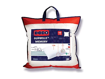 Oreiller DODO ergonomique à mémoire de forme - 1060g/m² - 60x60cm - CERVEA
