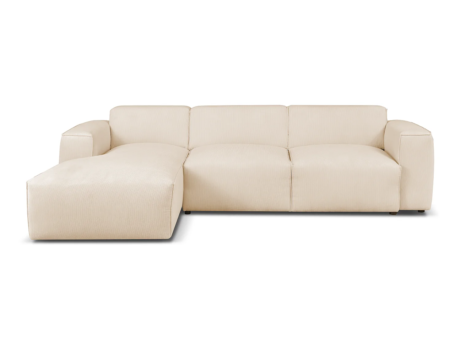 MILKY – canapé d’angle convertible gauche 275x174 cm, FJORD 23 crème