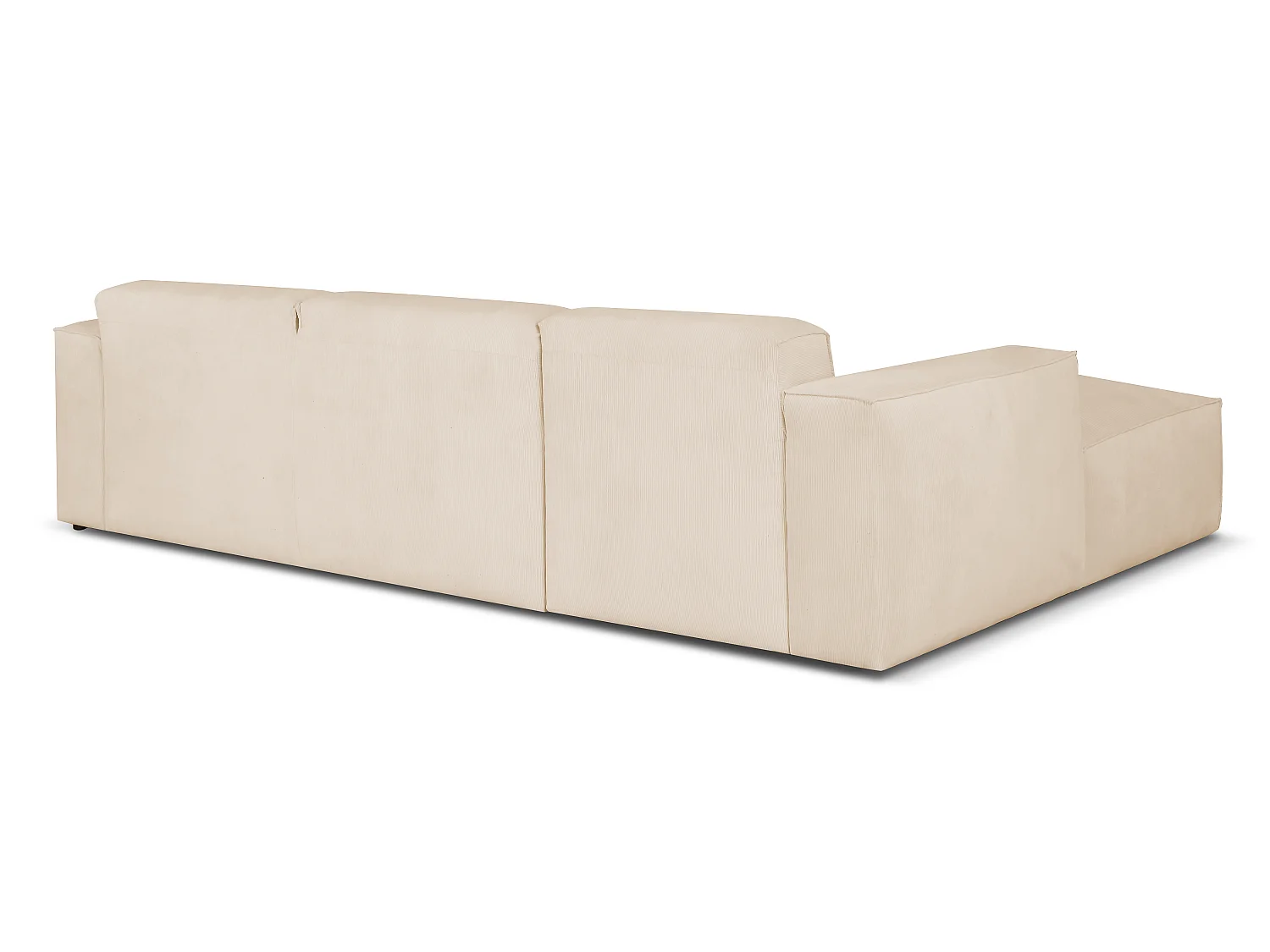 MILKY – canapé d’angle convertible gauche 275x174 cm, FJORD 23 crème