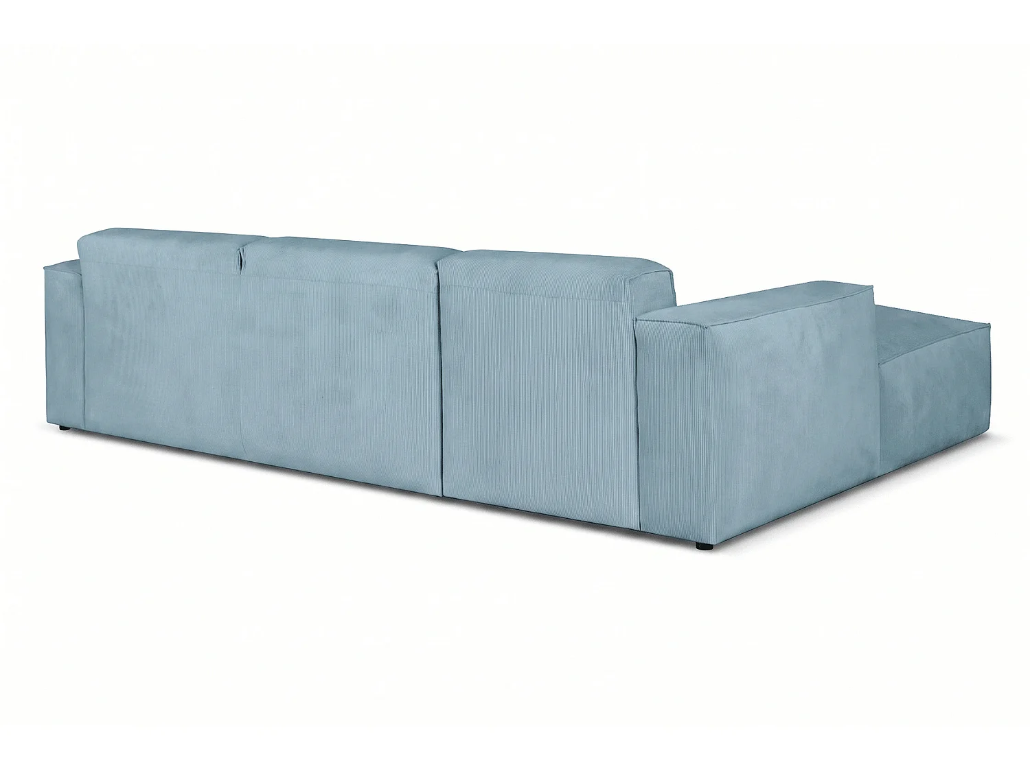 MILKY – canapé d’angle convertible gauche 275x174 cm, FJORD 83 bleu