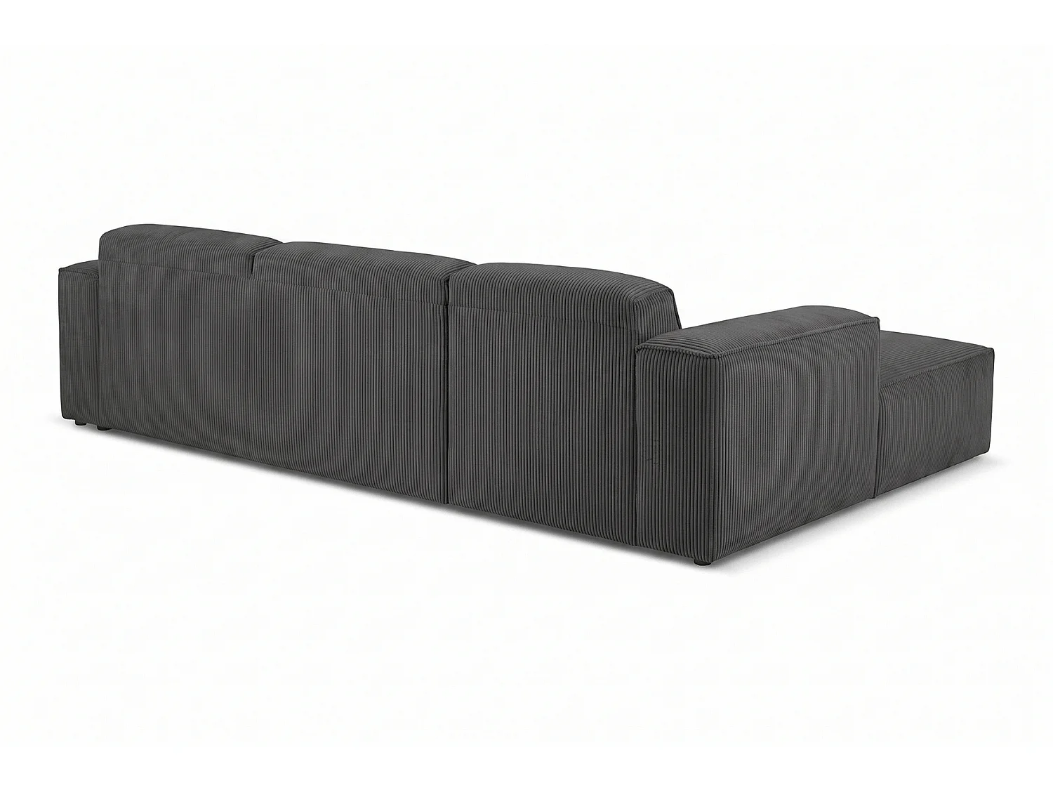MILKY – canapé d’angle convertible gauche 275x174 cm, FJORD 16 gris