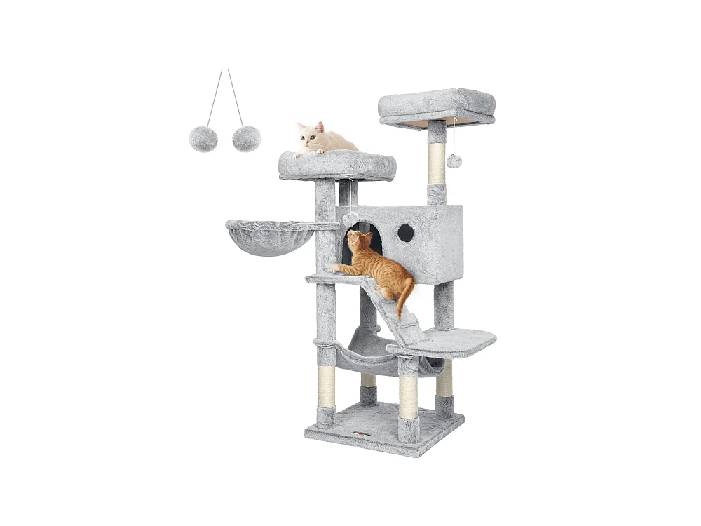 Katzenbaum 49x49x135 cm hellbraun pct162m01