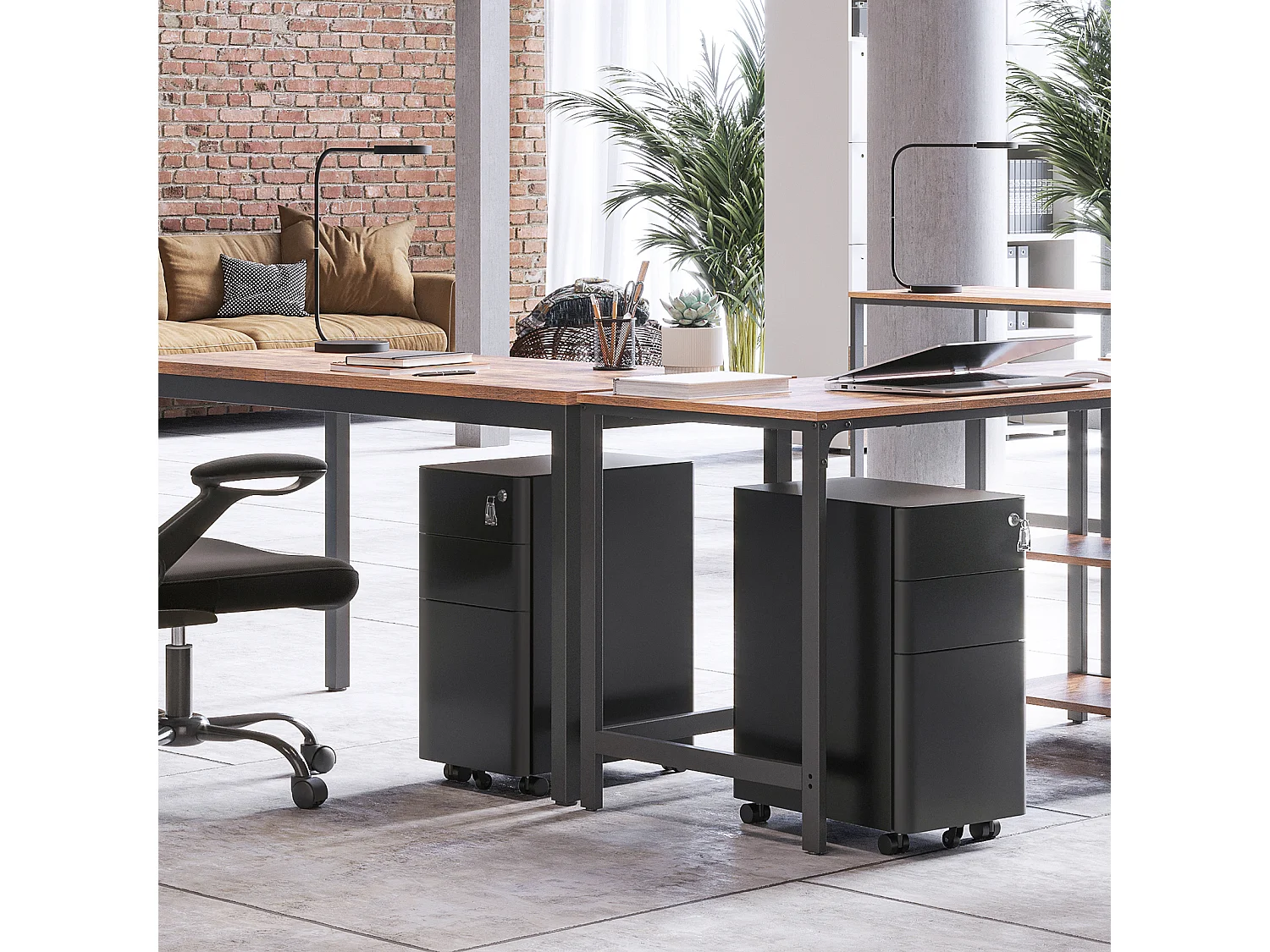 File Cabinet 30x46x59.2 cm black ofc030b01