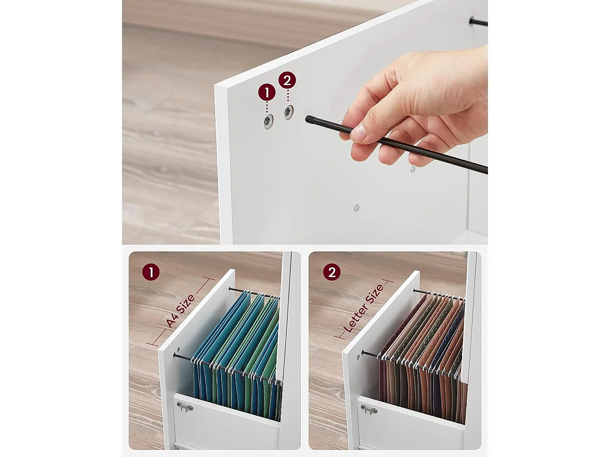 File Cabinet 54.4x43.8x40 cm white