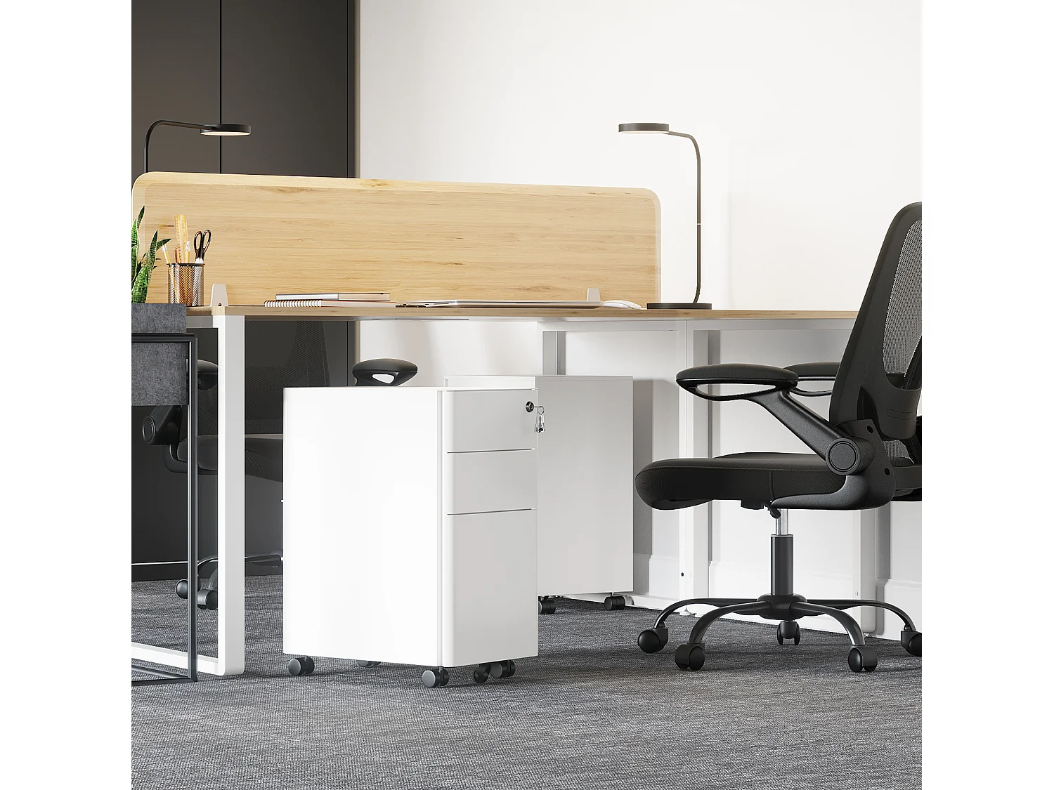 Mobiletto archivio 30x46x59,2 cm bianco