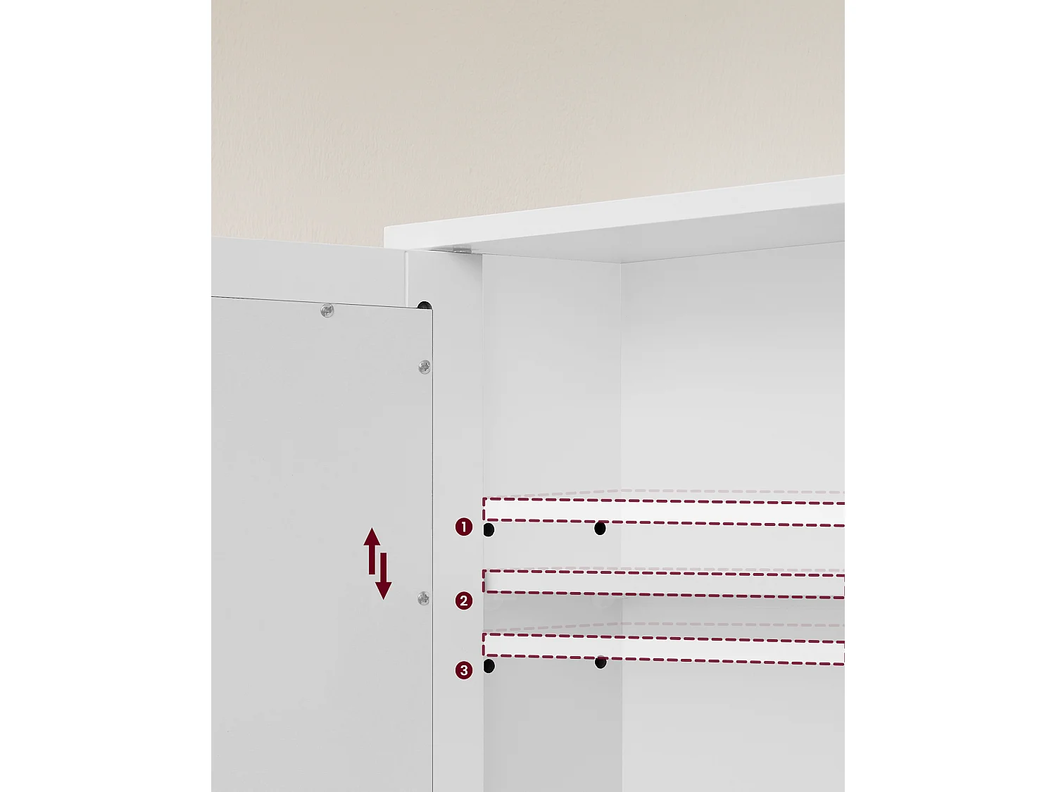 Armoire miroir 56,5x13x58,5 cm blanc