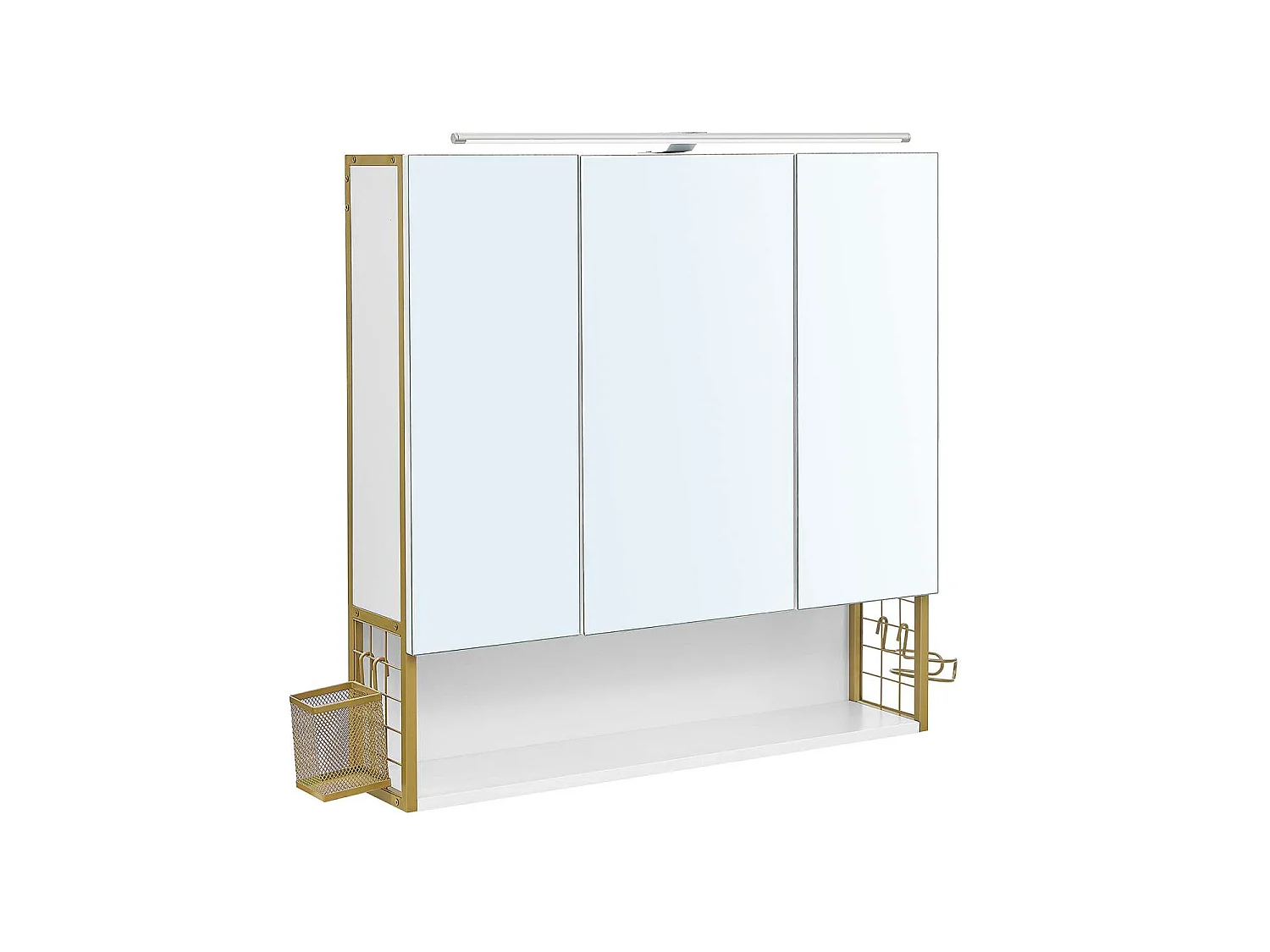 Armoire de salle de bain 70x16x70 cm or