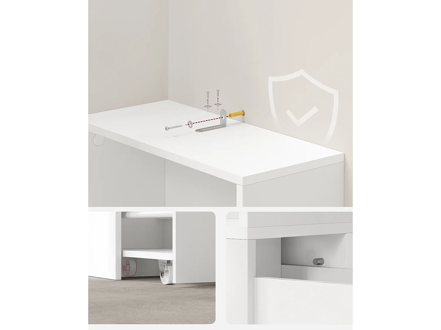 Armoire de salle de bain 134,4x40x18 cm blanc