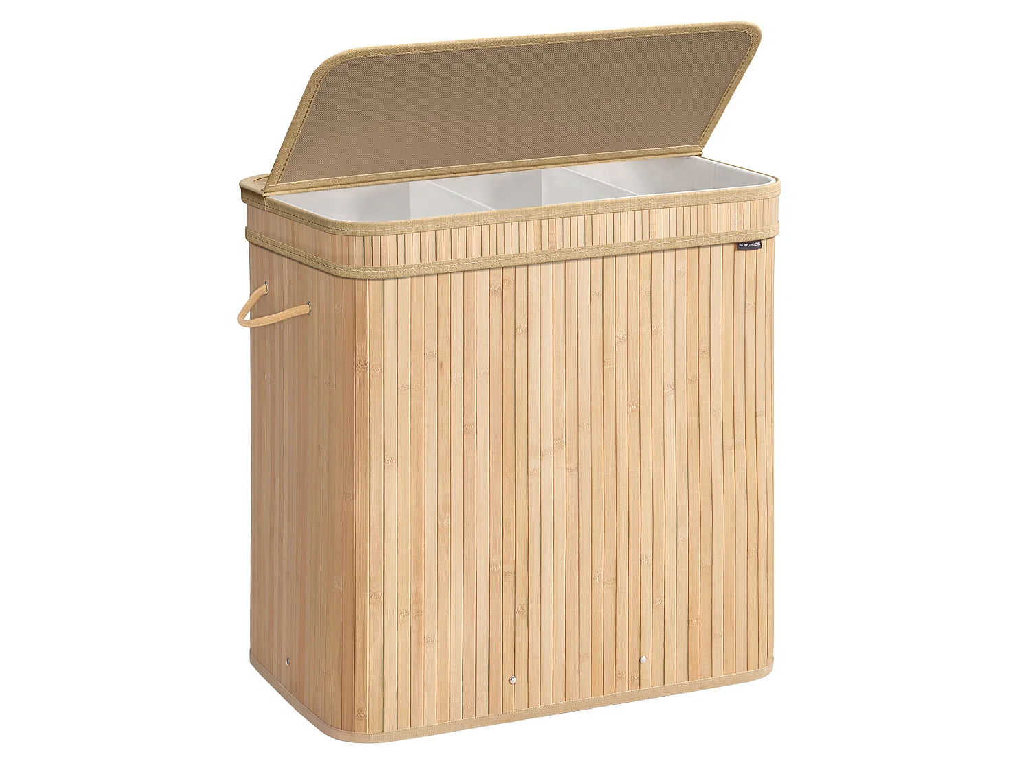 Panier à linge 62,5x41,5x61 cm beige