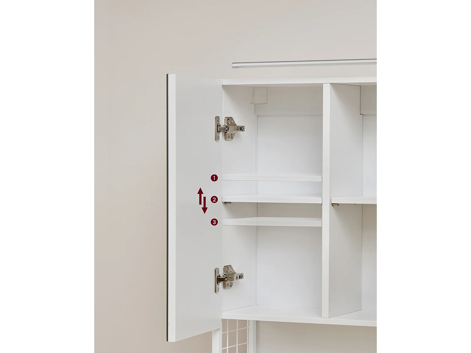 Armoire de salle de bain 70x16x70 cm blanc