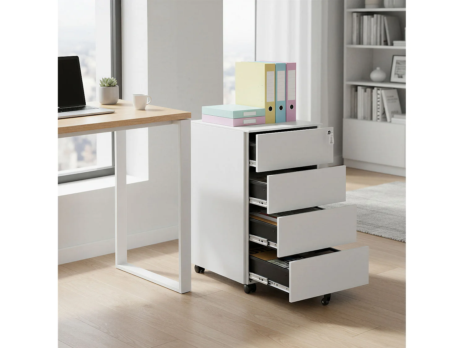 Classement 39x45x69,4 cm Blanc nuage