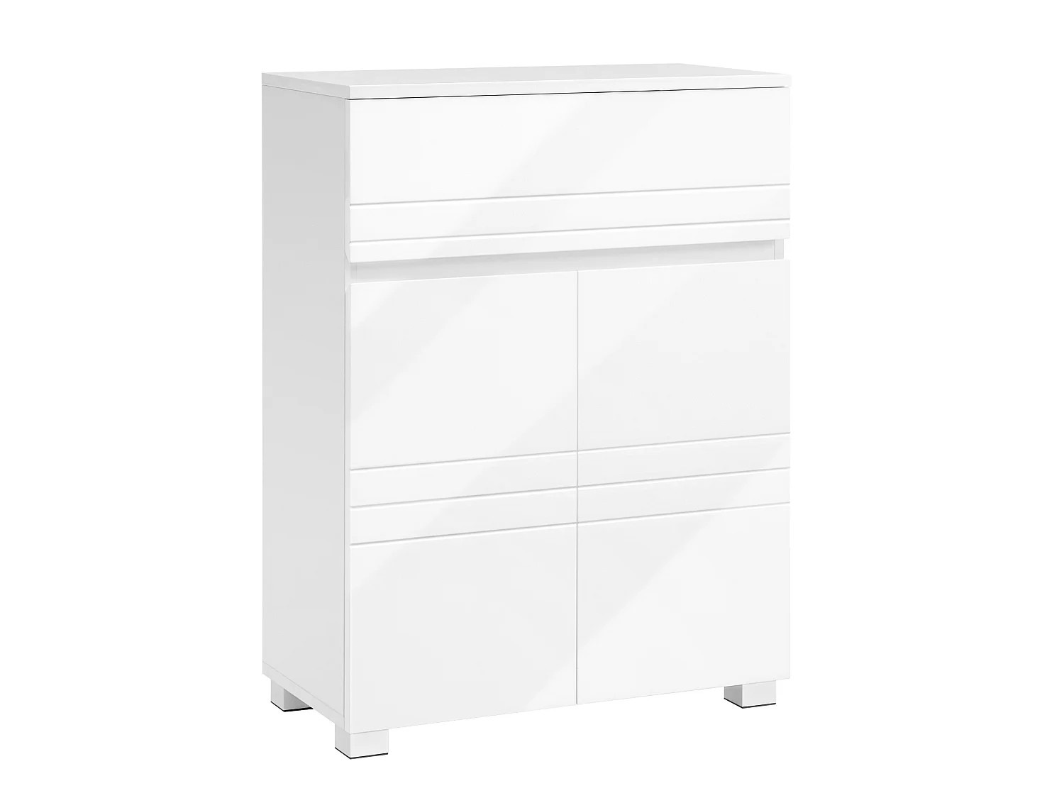 Armoire de salle de bain 60x30x80 cm blanc