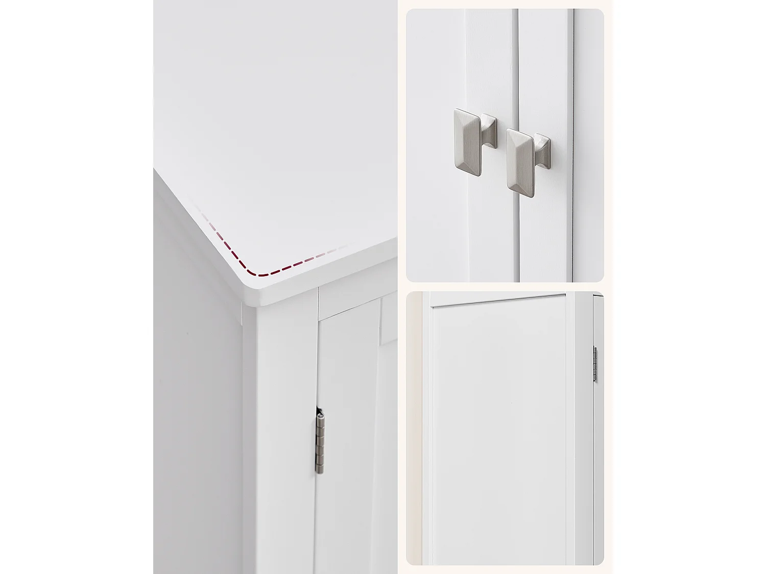 Armoire de salle de bain 60x30x110 cm blanc