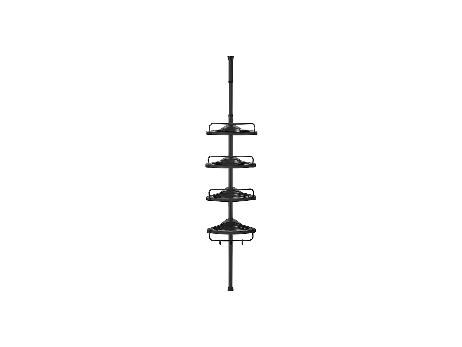 Étagère de salle de bain 35x25x85-305 cm noir