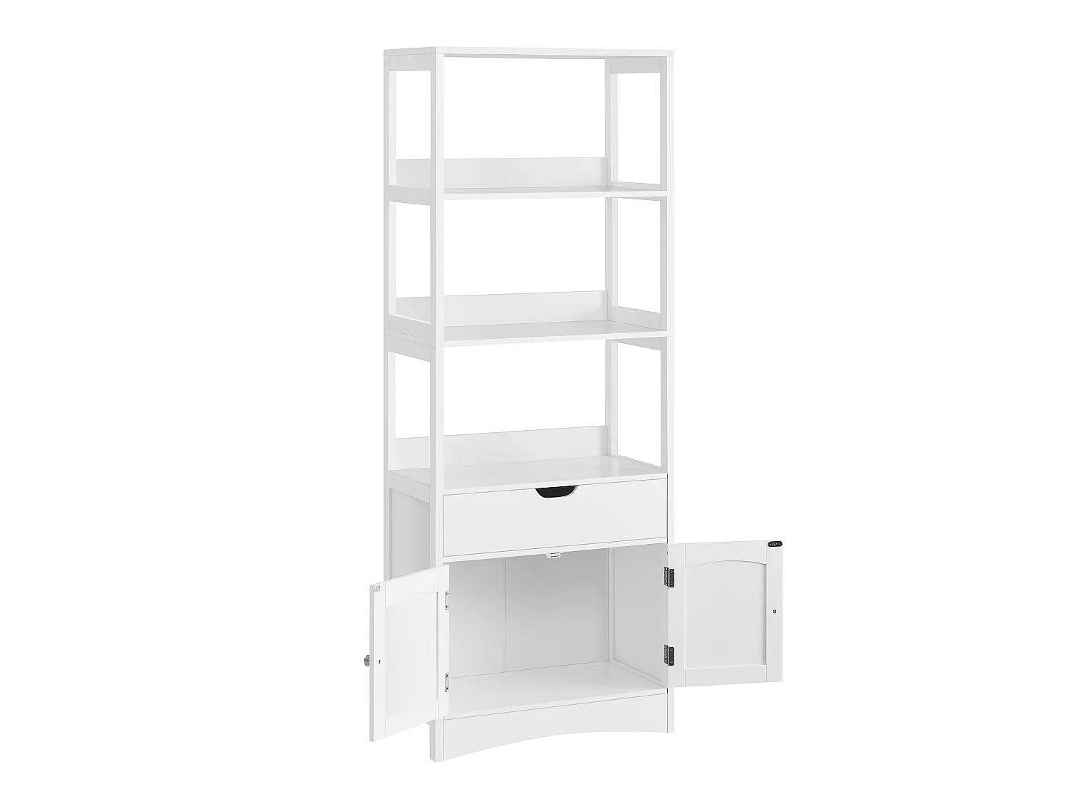 Armario de almacenamiento para baño 60x32.5x154 cm blanco