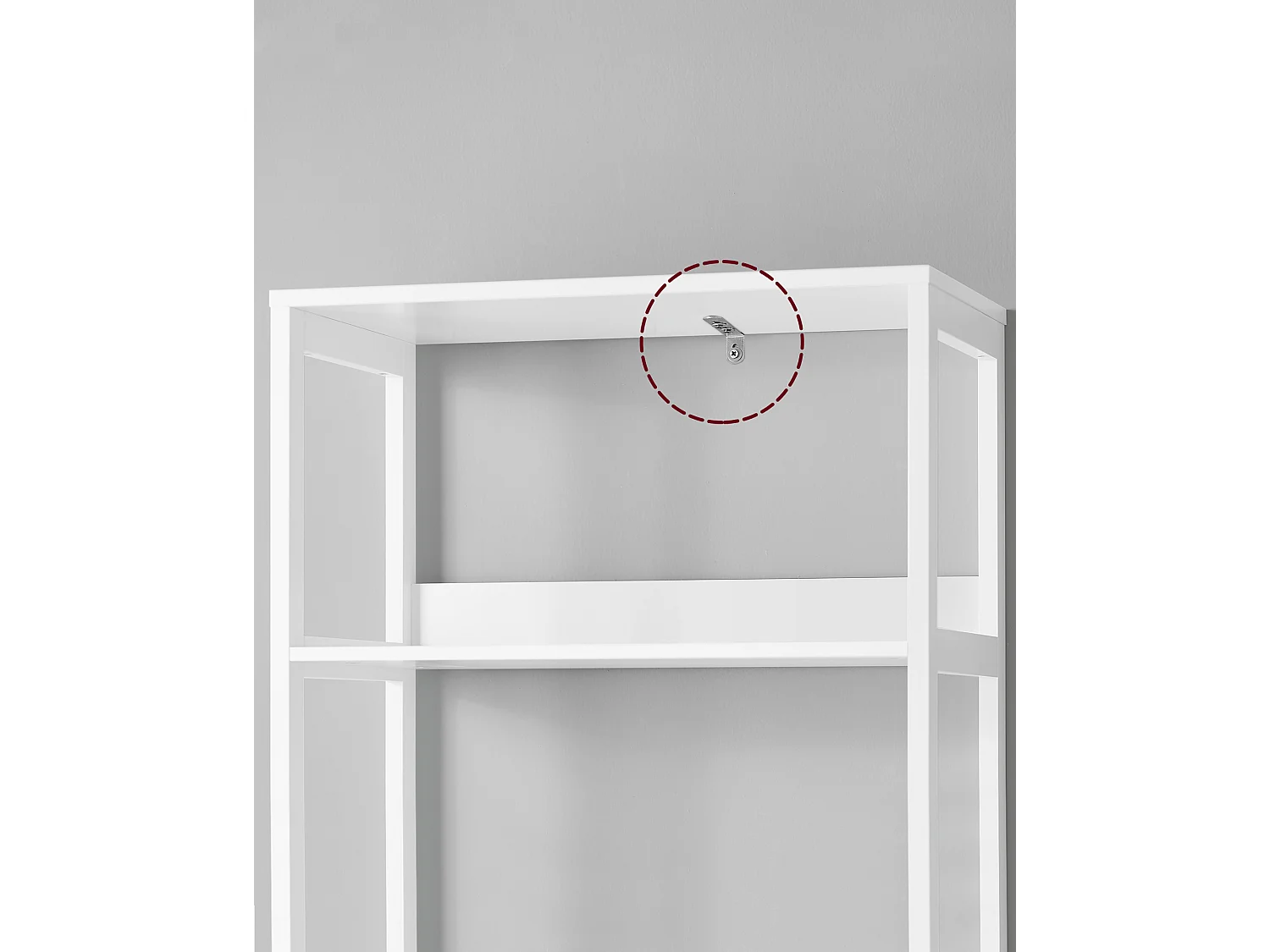 Armario de almacenamiento para baño 60x32.5x154 cm blanco