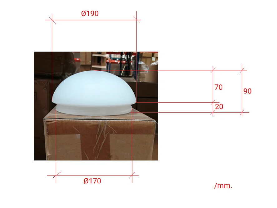 Ledkia  Paralume per ventilatore Bianco