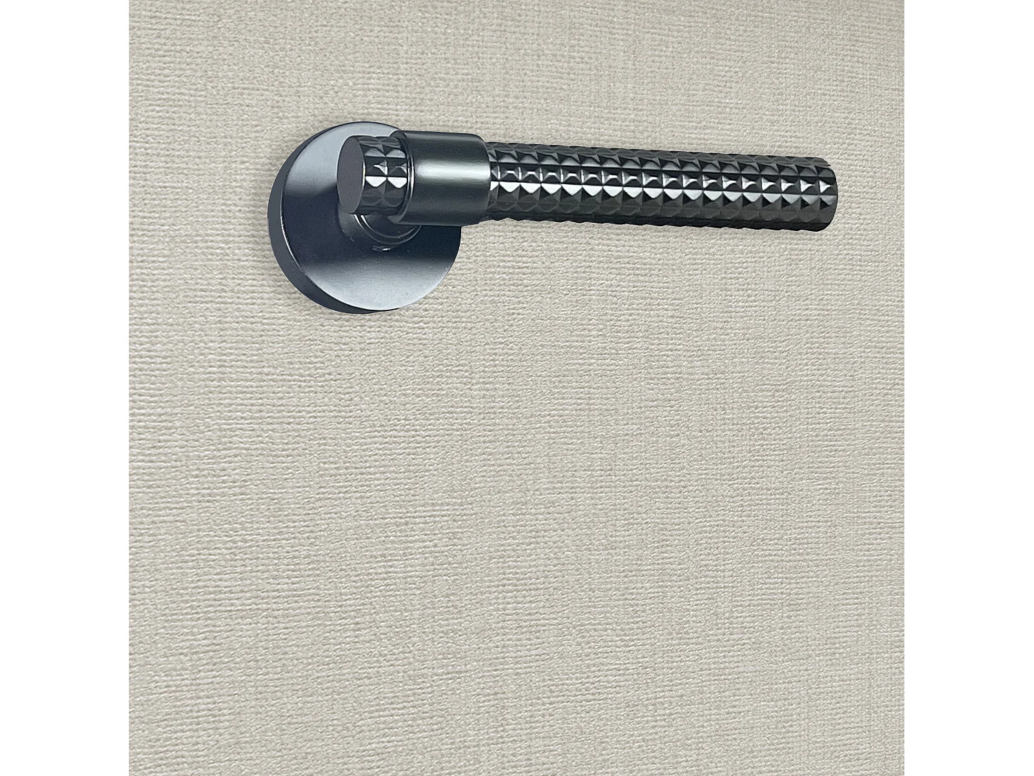 Poignée de porte design finition aspect noir mat Asteria - KATCHMEE - KatchMee