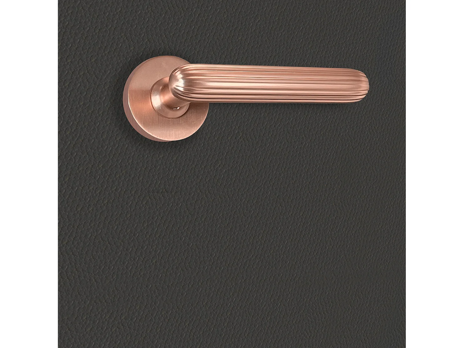 Poignée de porte design finition aspect or rose Livia - KATCHMEE - KatchMee