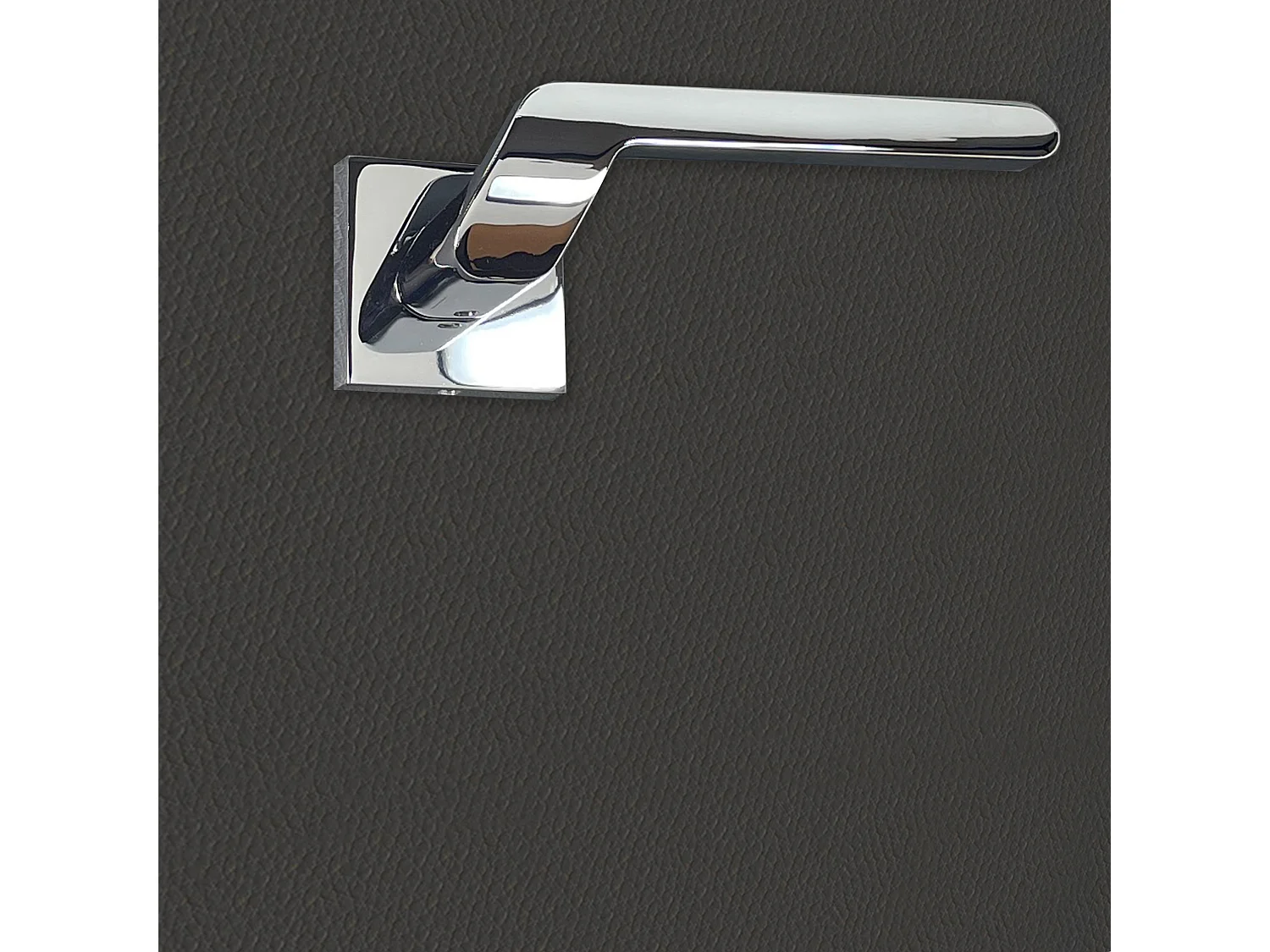 Poignée de porte design finition aspect chrome brillant Luana - KATCHMEE - KatchMee