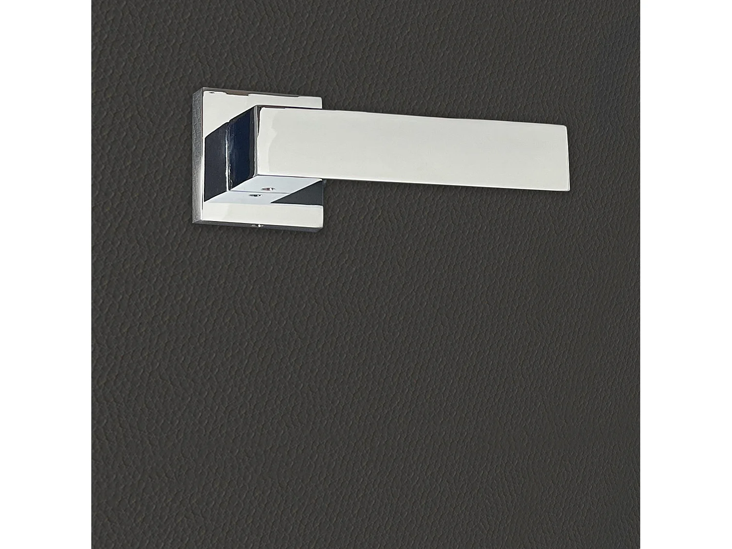 Poignée de porte design finition aspect chrome mat Europa - KATCHMEE - KatchMee